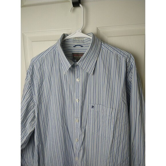 $  Mossimo Supply Co. Long Sleeve Collared Button Up Striped Shirt. Size XL - Picture 4 of 9